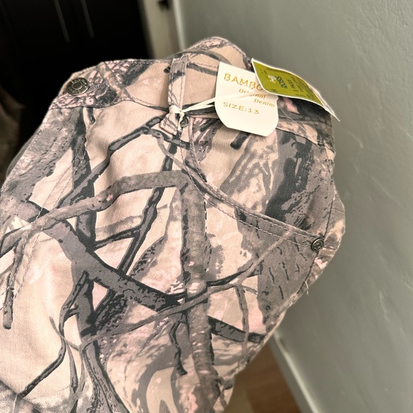 BAMBOO Pink and Gray Wide Leg Pants - Picture 8 of 9